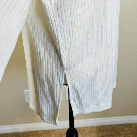 Sanctuary white top women tunic ribbed cowl neck long sleeve Size M softgirl - Picture 6 of 12